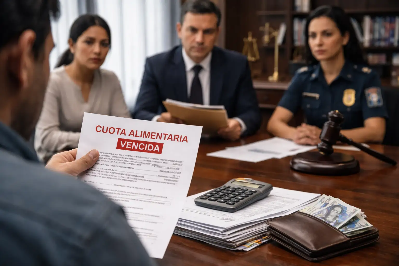 Consecuencias legales por incumplimiento de cuota alimentaria