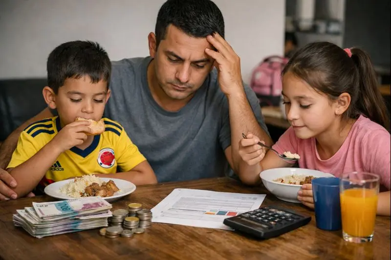 Cuota alimentaria en Colombia si el padre gana el mínimo en 2026