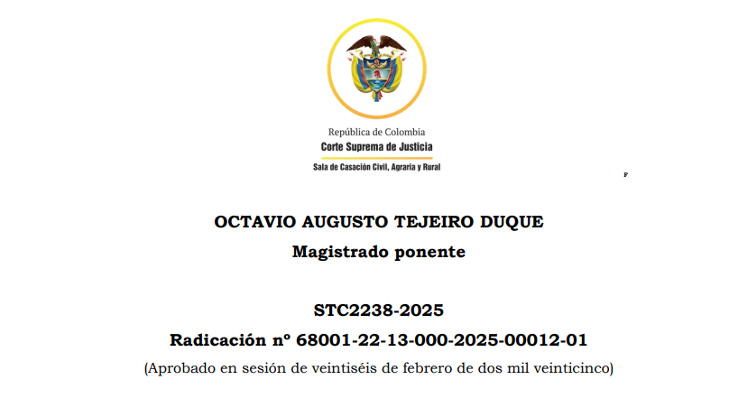 Homologación de cuota alimentaria en Colombia | STC2238-2025